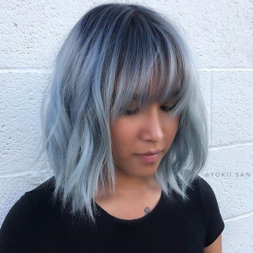 27 short blue hair