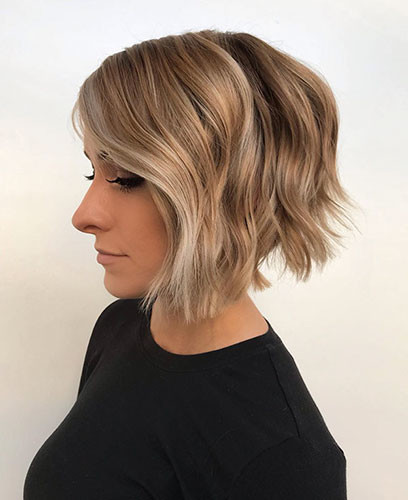 32 choppy layered bob