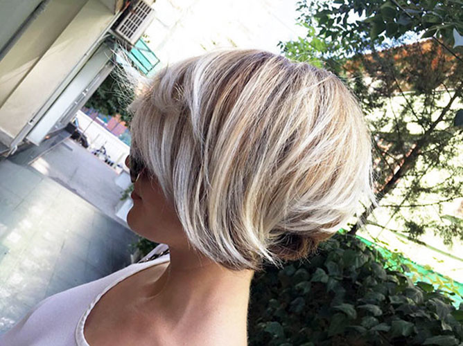 38 layered bob