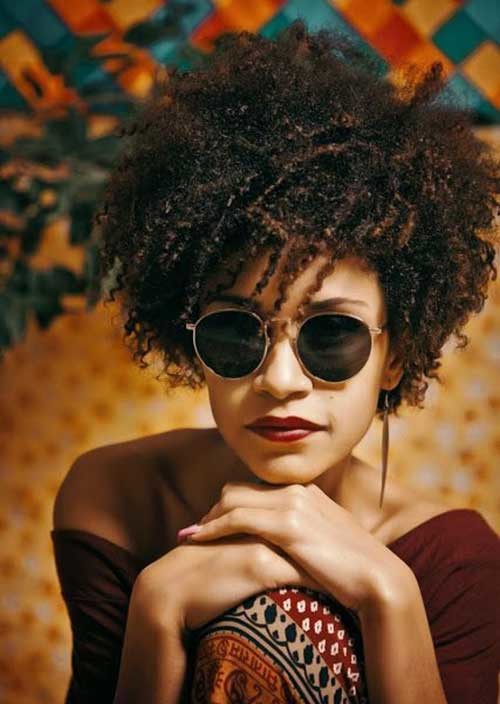 Afro Curly Short Hairstyle 2016