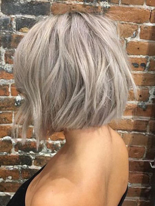 Ashy Blonde Short Hair