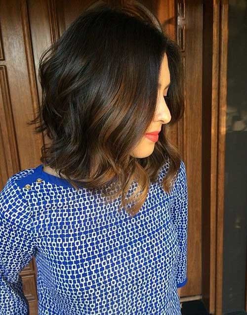 Balayage Dark Hair Bob