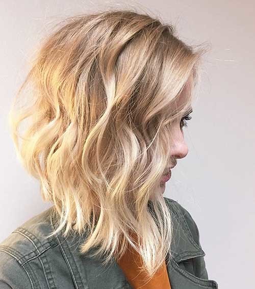 Beautiful Blonde Lob