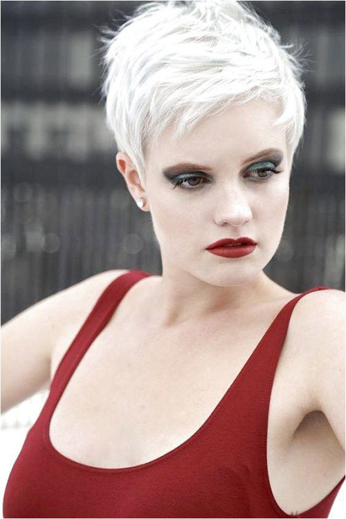 Bleach Blonde Short Hair