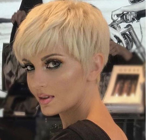 Blonde Adorable Short Hair