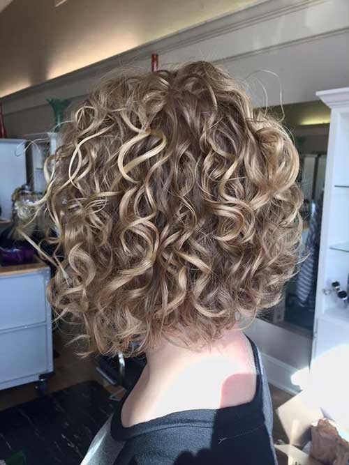 Blonde Curly Short Hair