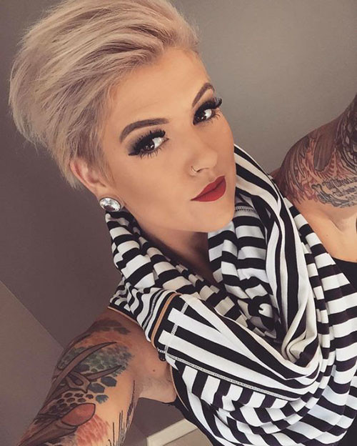Blonde Pixie Haircut