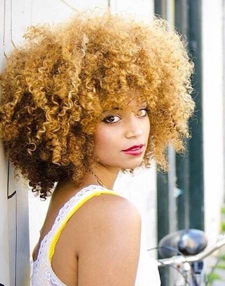 Blonde Voluminous Numerous Curls