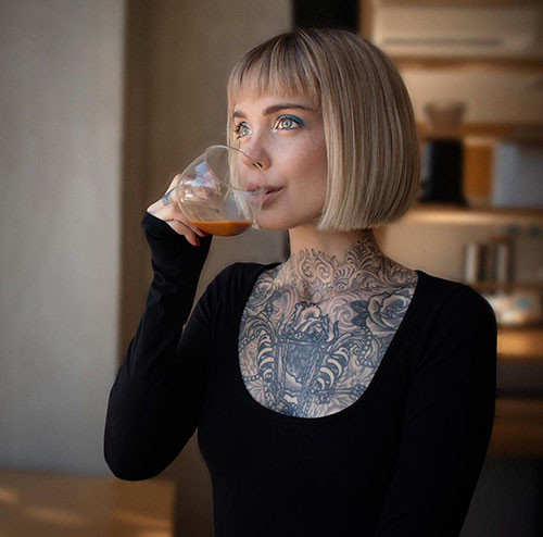Blunt Bob with Bangs
