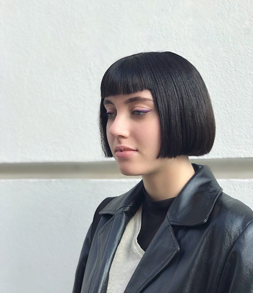 Blunt Cut Bob With Bangs 1