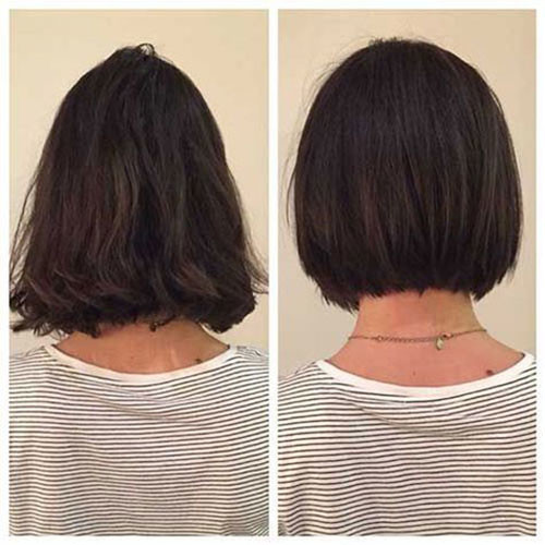 Bob Haircut Before and After