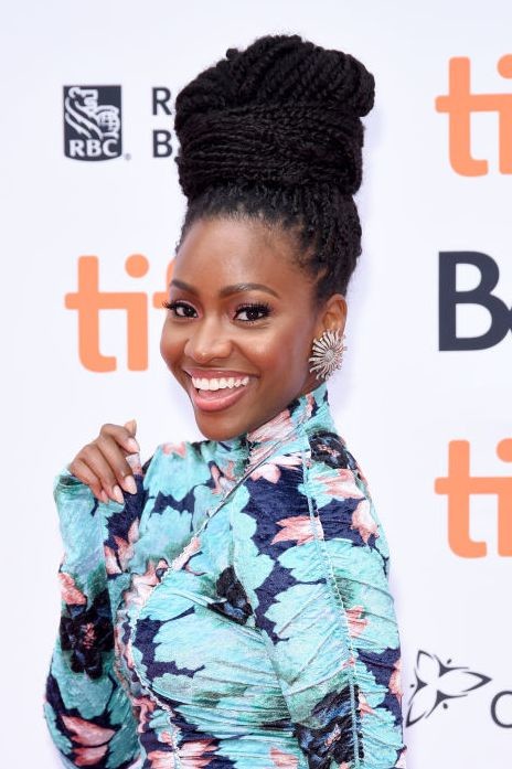 Box Braid Top Knot