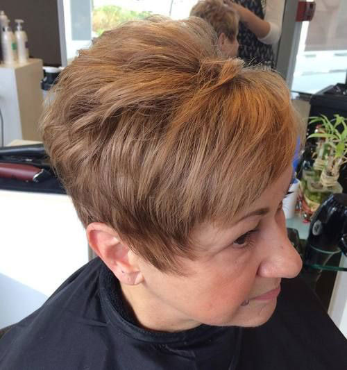 Brown Pixie Haircut