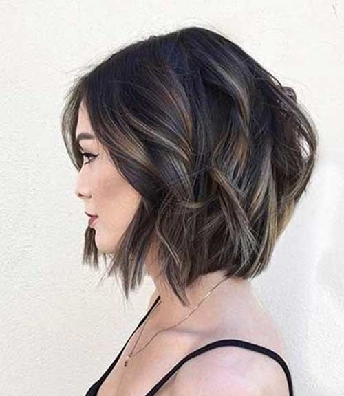Brunette Bob Cut