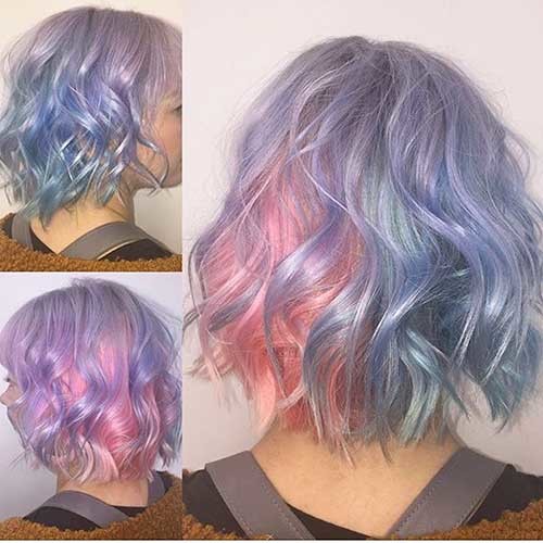 Colored Wavy Hair