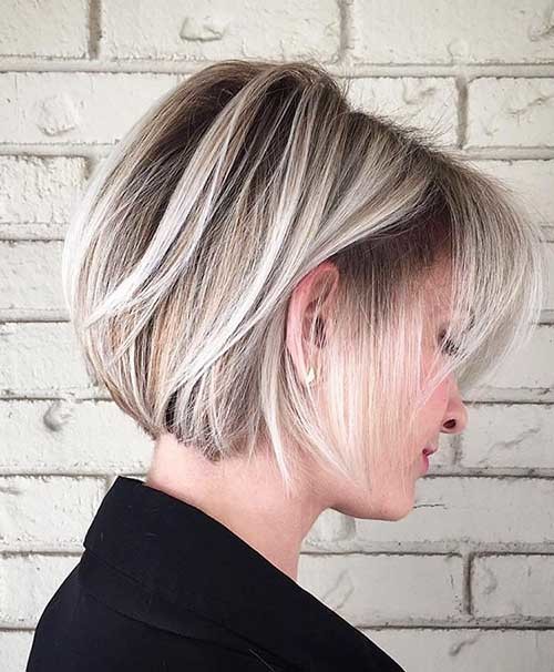Cool Blonde Short Bob Hairstyle