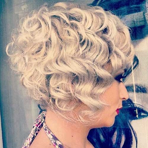 Curly Gray Bob