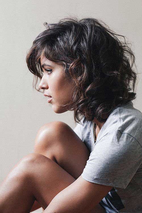 Curly Hair with Bangs