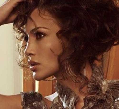 Curly Short Brown Hair 2015