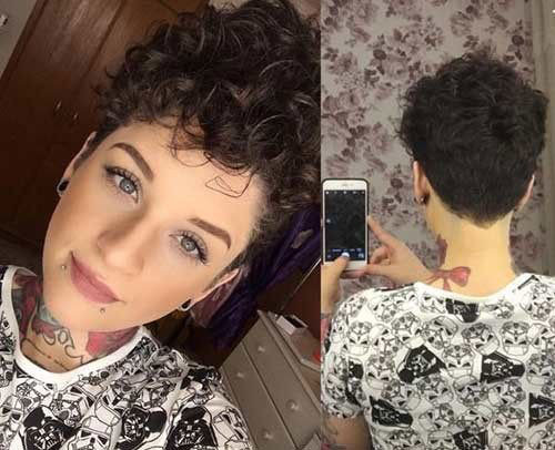 Curly Short Brown Hair