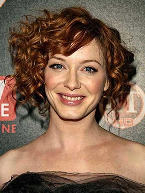 Cute Short Caramel Curly Hair