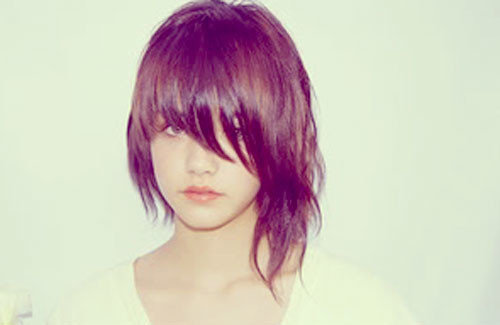 Cute short haircut with bangs
