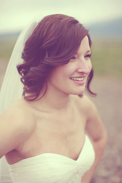Cute wedding hair for short hair
