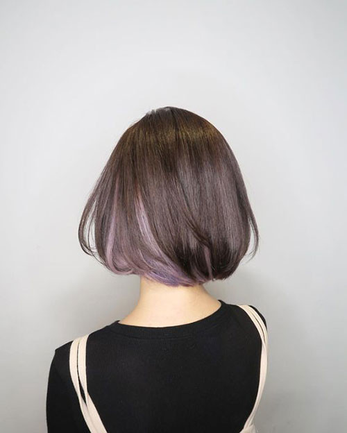 Dark Bob with Blonde Underneath