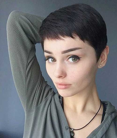 Dark Pixie Hairstyle