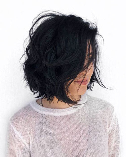 Dark Wavy Bob