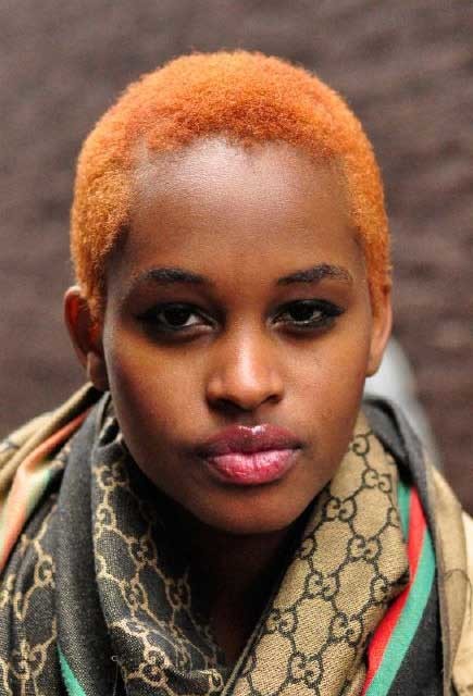 Extremely Short Orange Hair