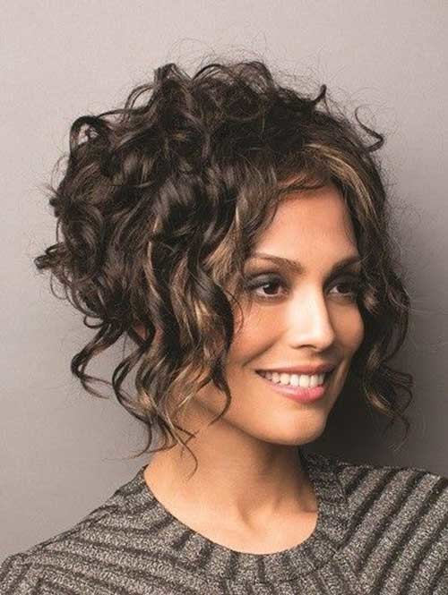 Graduated Bob Cut for Curly Hair
