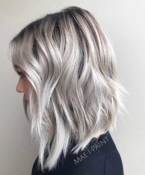 Layered Platinum Bob