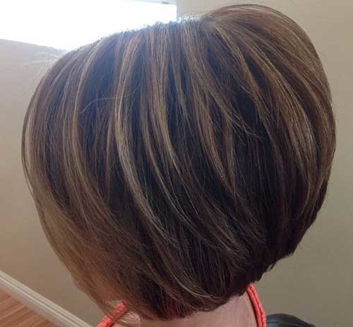Layered Short Stacked Thick Haircut