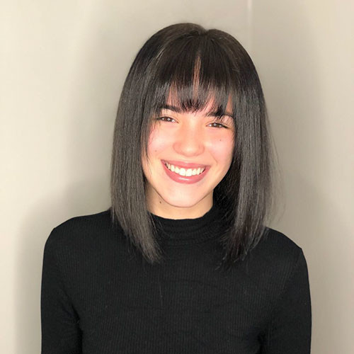 Long Blunt Bob With Bangs 2