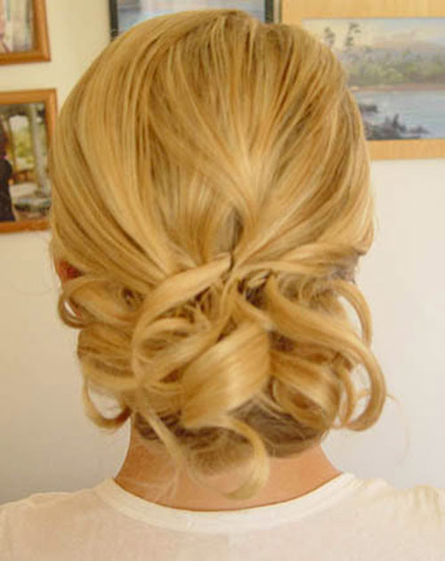 Low Bun hairstyles short hair
