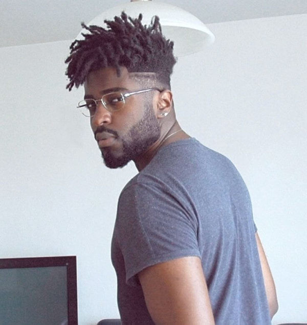 Mid Fade with Medium Length Dreads