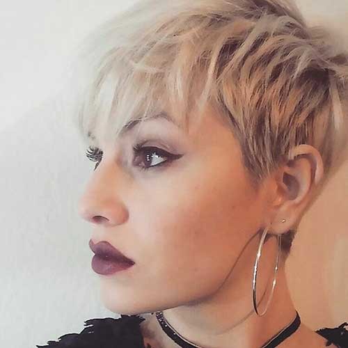 Pixie Cut with Choppy Bangs