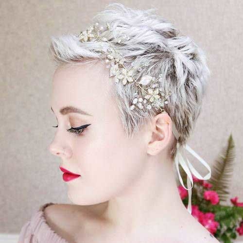 Pixie Hair Wedding Style