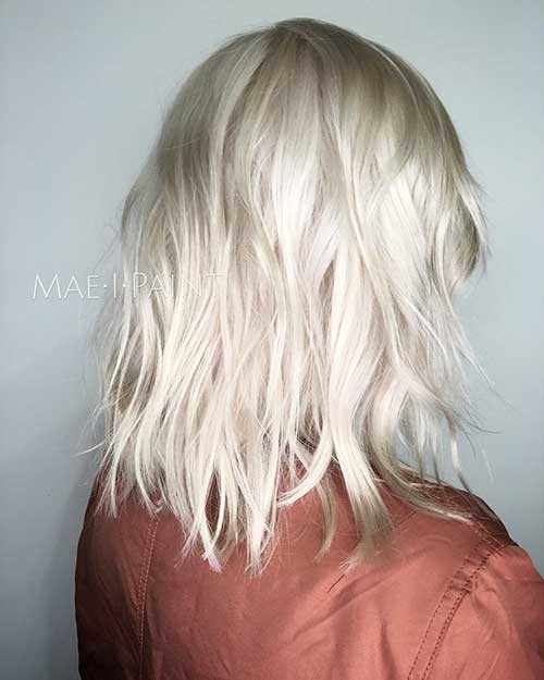Platinum Blonde Lob