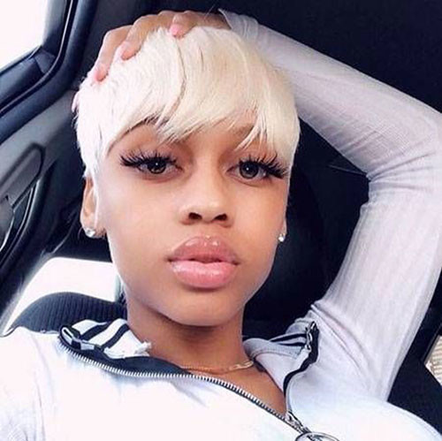 Platinum Blonde Pixie