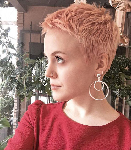 Rose Gold Pixie Cut