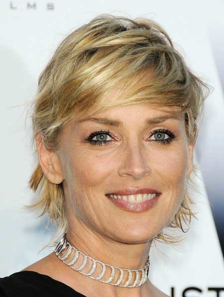 Sharon Stone short hairstyles