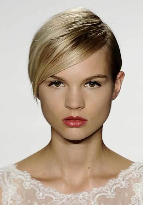 Short Blonde Flat Cute Hair