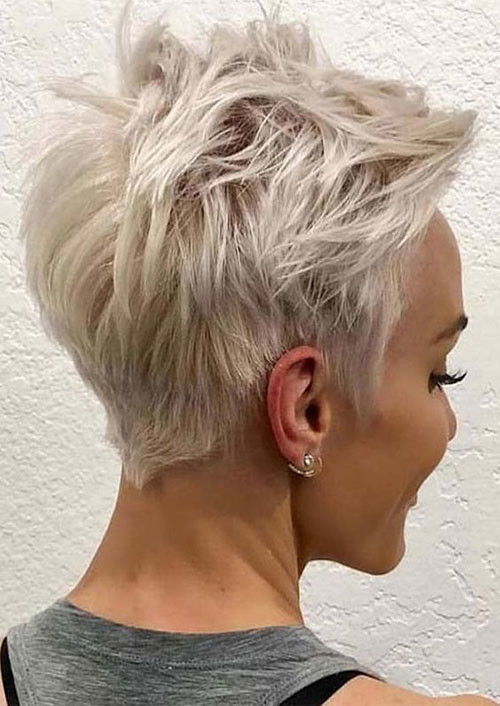 Short Blonde Pixie Haircut