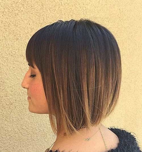 Short Bob with Bangs for Women