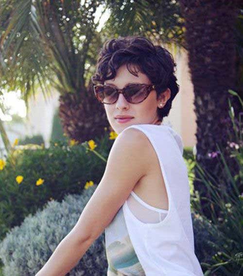 Short Curly Dark Hair