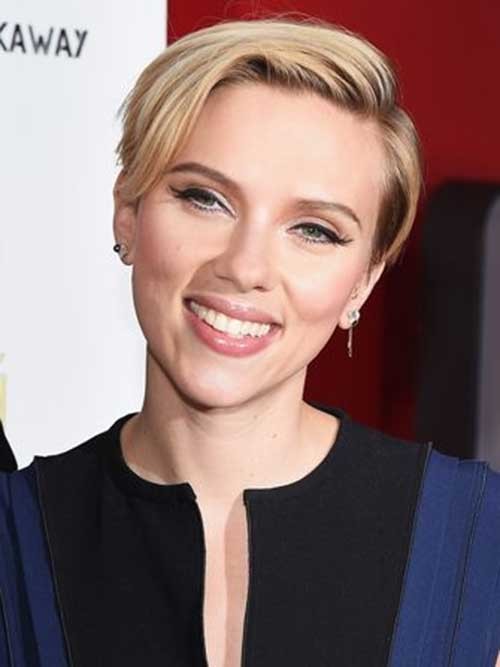 Short Cute Blonde Pixie Style
