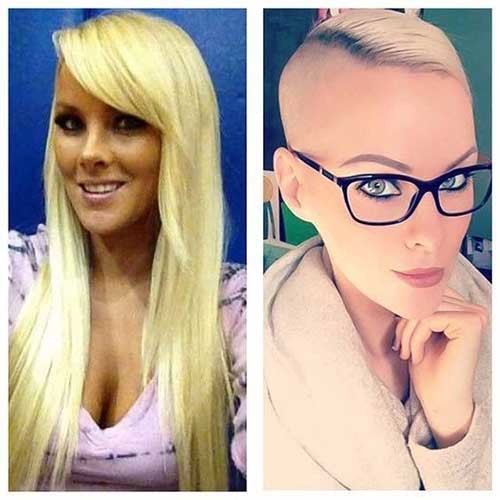 Short Hair with Shaved Side