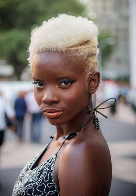 Short Layered Two Colour Hair